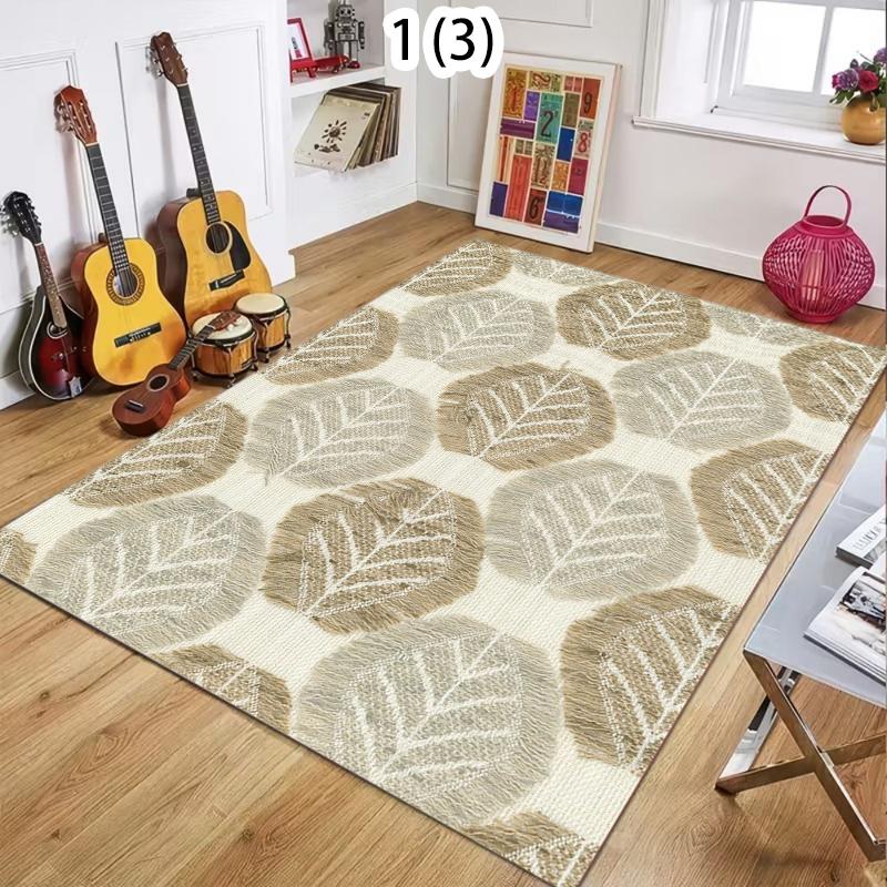 Modern Abstract Area Rug Retro Geometric Floor Mat Non Slip Washable Entryway Doormat Floormat for Living Bedroom Minimalist