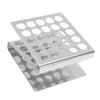 25 Holes 15/17mm Solid Stainless Steel Test Tube Rack 15ml Centrifuge Tube Rack  Laboratory Use