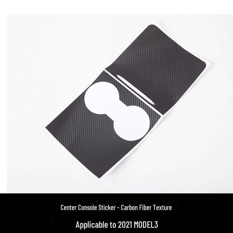 Наклейка-пленка на панель консоли Tesla Model 3/Y - Обновленный дизайн
