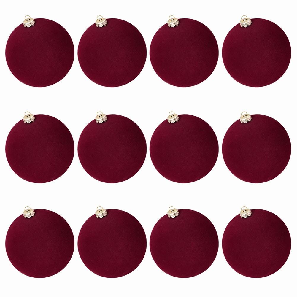 Бархат для рождественских украшений 12 шт. для украшения елки, каминной полки и окна