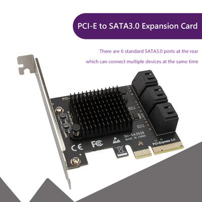 Адаптер SA3112J PCIE 6/12/20 портов PCI-Express X1 на SATA 3.0 6 Гбит/с высокоскоростной контроллер карты расширения Поддержка PCI-E X4 X8 X16