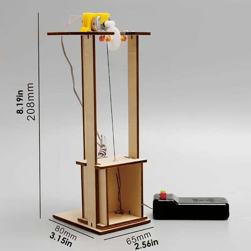 Набор для научного проекта «Сделай сам», головоломки, креативное образование, подробное руководство «Сделай сам», модель электрического лифта, подарки для детей и взрослых