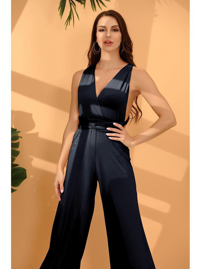 Женский комбинезон с многовариантными бретелями и перекрестной повязкой - Сексуальная и стильная офисная мода