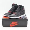 555088-060 Nike Air 1 Retro High OG Черный Gym Red Сатиновый Металлик (Мужской)