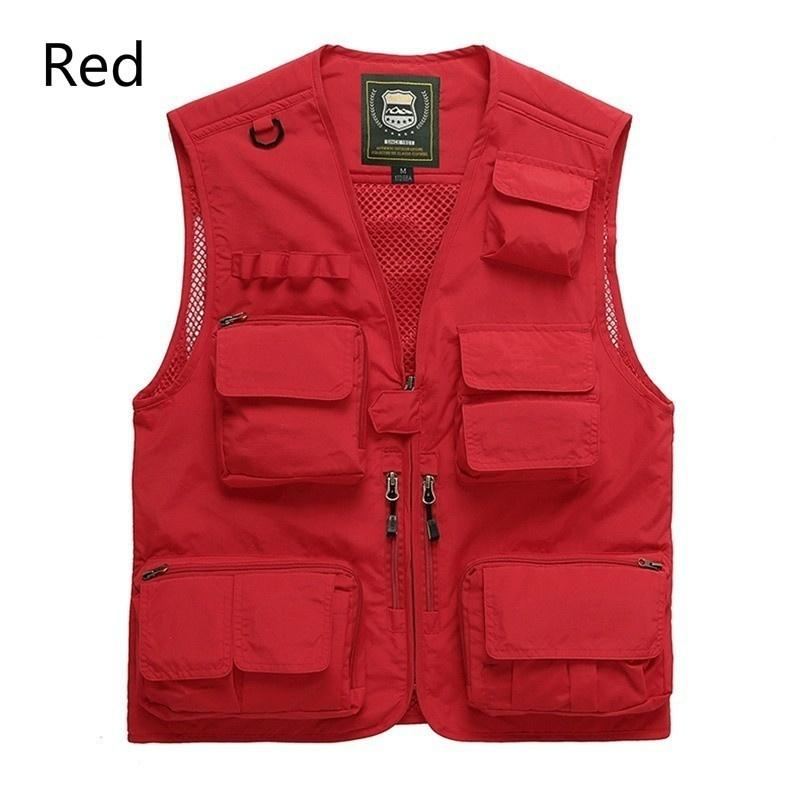 Жилеты для рыбалки на открытом воздухе, быстросохнущие дышащие сетчатые куртки с несколькими карманами, съемный военный тактический жилет для фотографии, похода и кемпинга