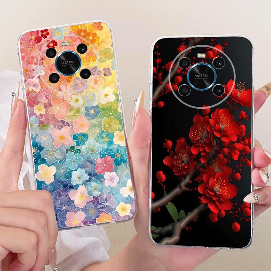 Чехол для Honor X9 5G ANY-NX1 Новые Цветы Бабочка Расписной Чехол Мягкий Тонкий Чехол для Телефона Для Honor X9 4G X 9 HonorX9 5G Чехлы Сумки