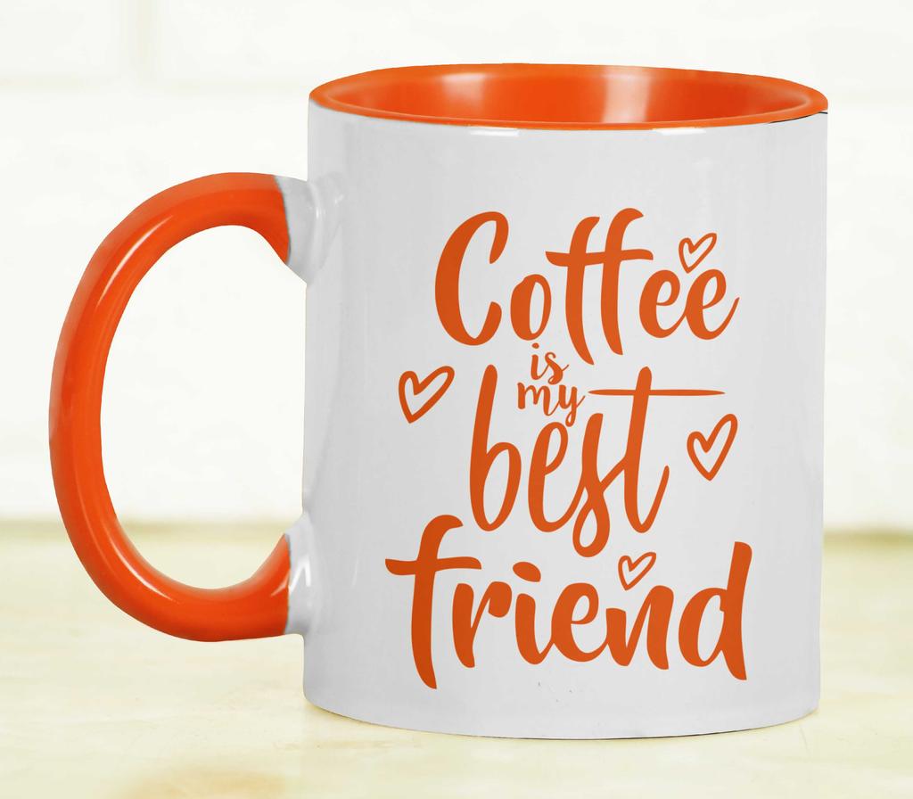 Inkdotpot Кофе — мой лучший друг 11 унций кружки для кофе забавный новинка подарок для друзей