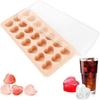 Лотки для кубиков льда в форме сердца с крышкой, силиконовая форма для изготовления ледяных шариков с 21 отверстием