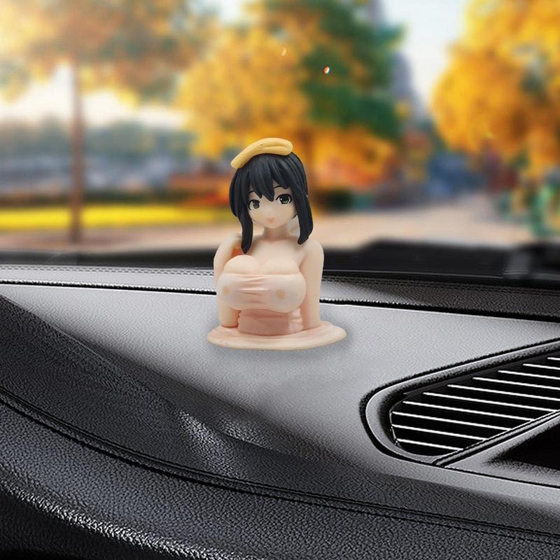 Автомобильные аксессуары Декор приборной панели Аниме Девушка Грудь Встряхивание Украшения Автомобильные аксессуары Украшения для салона автомобиля Транспортные средства Грузовик