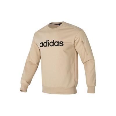 adidas Толстовка с капюшоном свободного кроя с длинным рукавом и принтом букв, мужская толстовка цвета хаки JJ0419