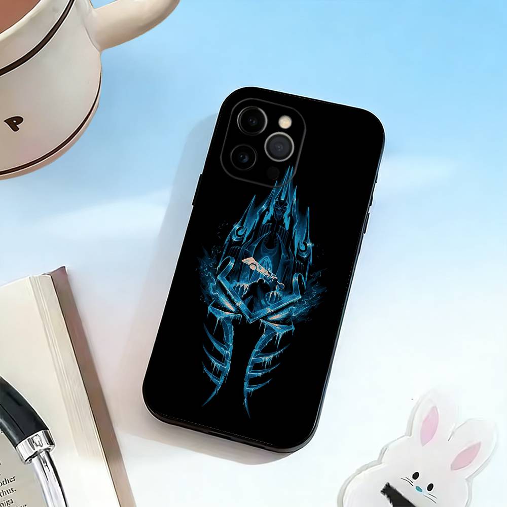 Чехол для телефона Game-W-World of W-Warcraft для iPhone 17,16,15,14,13,12,11 Plus,Pro Max,XS, Мягкий силиконовый черный чехол