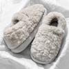 Bag Heel Cotton Slippers Men's Winter Home New Indoor Couple Thick Sole Velvet Non-slip Outer Wear Cotton Shoes Women
