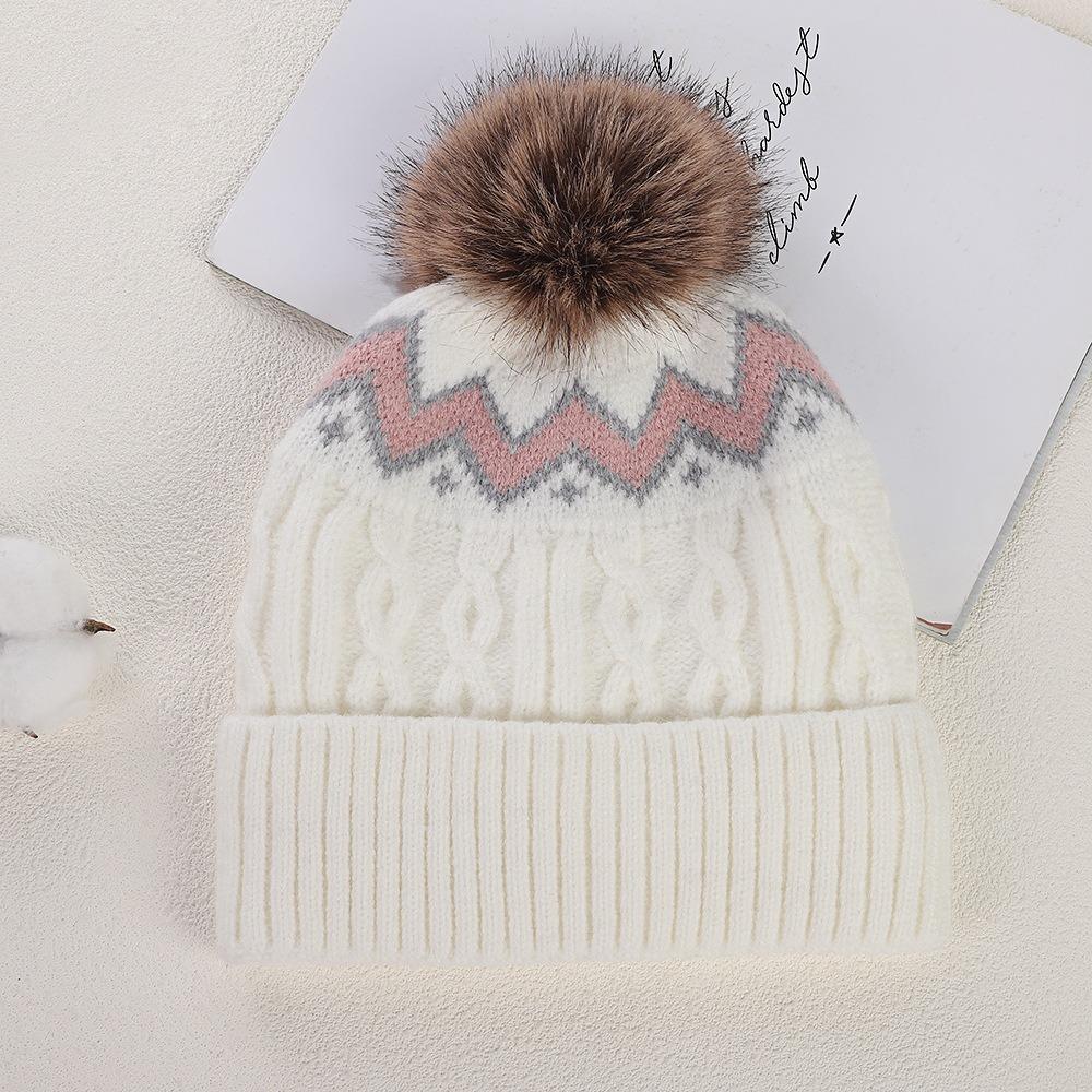 Thickened Beanies Hat Fleece Lined Warm Cap Warm Winter Hat  Women