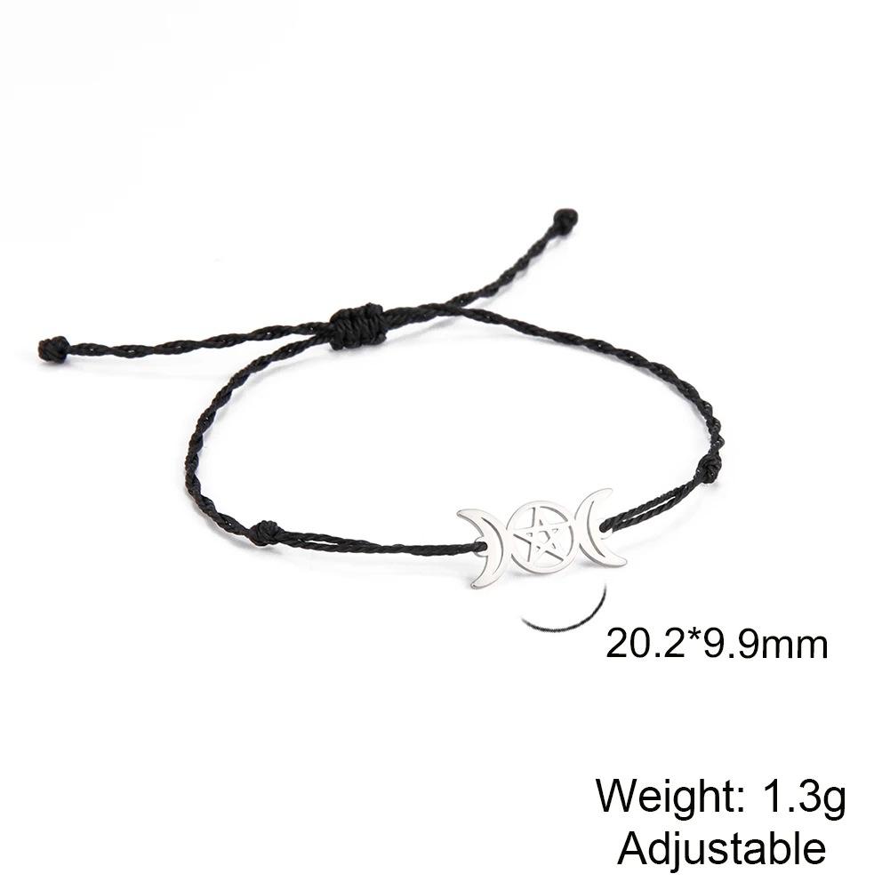 Retro Stainless Steel Personality Witch Knot Dog Paw Bracelet