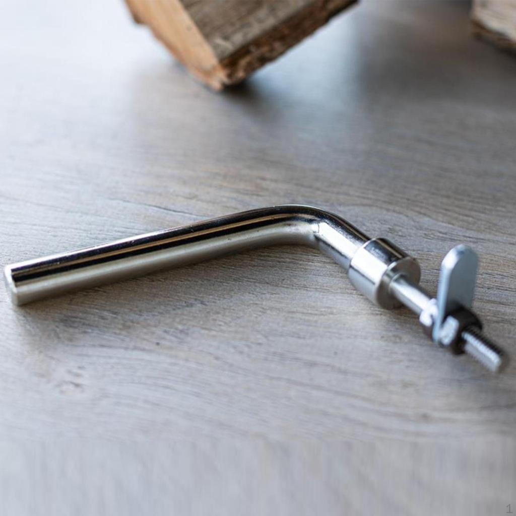 Stove Door Handle Replacement Iron Household Easy To Install Accessory Sturdy Fireplace