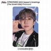 Stray Kids 2025 Поздравления с праздником Дети улиц Фотокарточка Удостоверение личности Фото Сообщение открытка