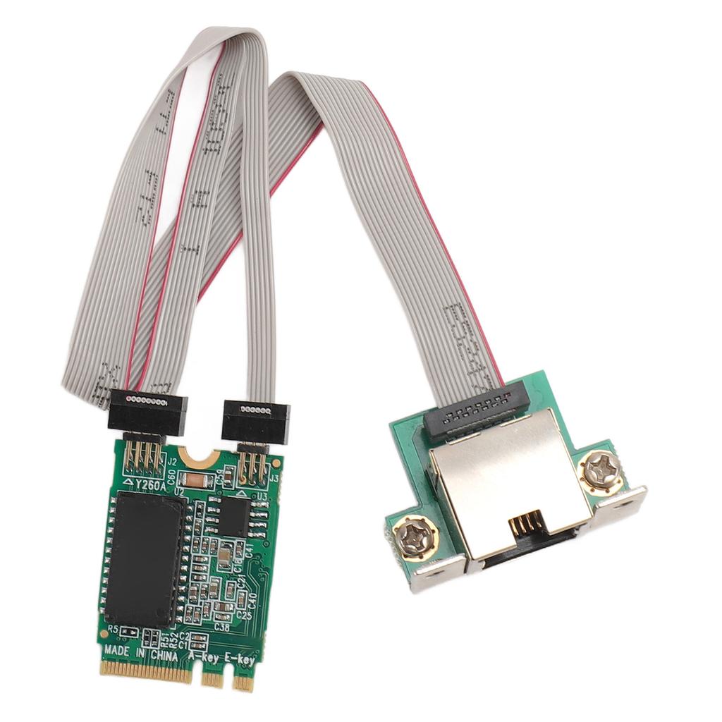 Сетевая карта M.2 A+E с изогнутыми контактами Gigabit Ethernet с одним портом RJ45 для сервера сетевая карта с I210AT