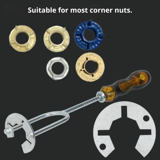 Ключ для ванной комнаты, многоразмерный, «все в одном», набор ключей для раковины с вращением на 360 градусов, многофункциональный сантехнический инструмент для труднодоступных мест