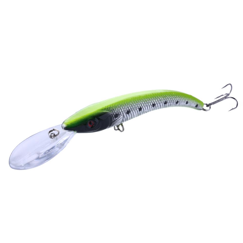 HENGJIA 1pc Minnow Fishing Lure Wobbler 3D Eyes Bionic Bass Pike Bait Fishing Tackle