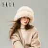 ELLE Plush Double-Sided Fashion Hat