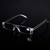 Unisex Transparent Clear Square Reading Glasses Presbyopia Portable High-definition Vision Care +1.0 To +4.0