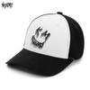 KENMO Splicing Laughter Logo Outdoor Street Fashion Hip Hop Men and Women Adjustable Duck Tongue Baseball