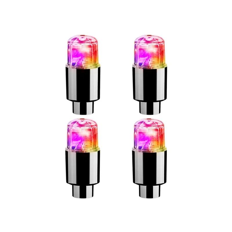 Автомобильный красочный 2 шт. Hot Wheels интеллектуальный двойной датчик шин лампа крутой колесо лампа колесо дуга фонарь клапан Hot Wheels лампа