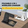 3 In 1 Wireless Charger Stand Pad For Samsung S22 S21 Galaxy Watch 5 4 Active Buds iPhone 15 14 13 12 11 Fast Charging Dock Station
