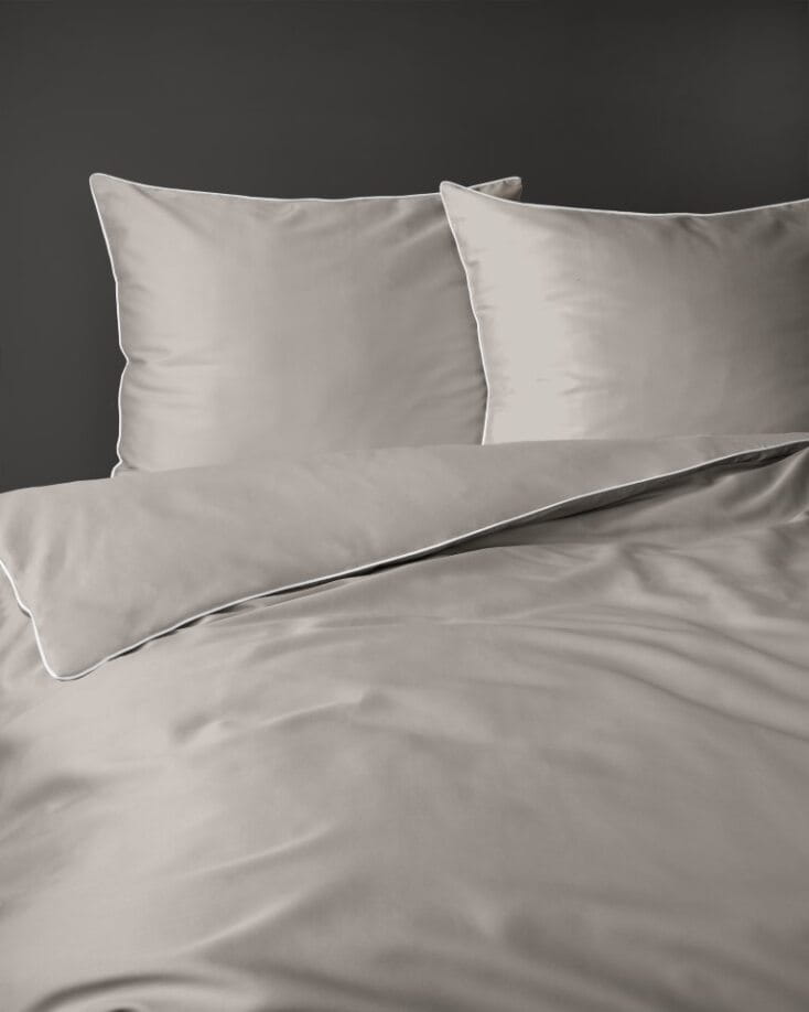 Pure cotton bedding set 160x200 beige premium