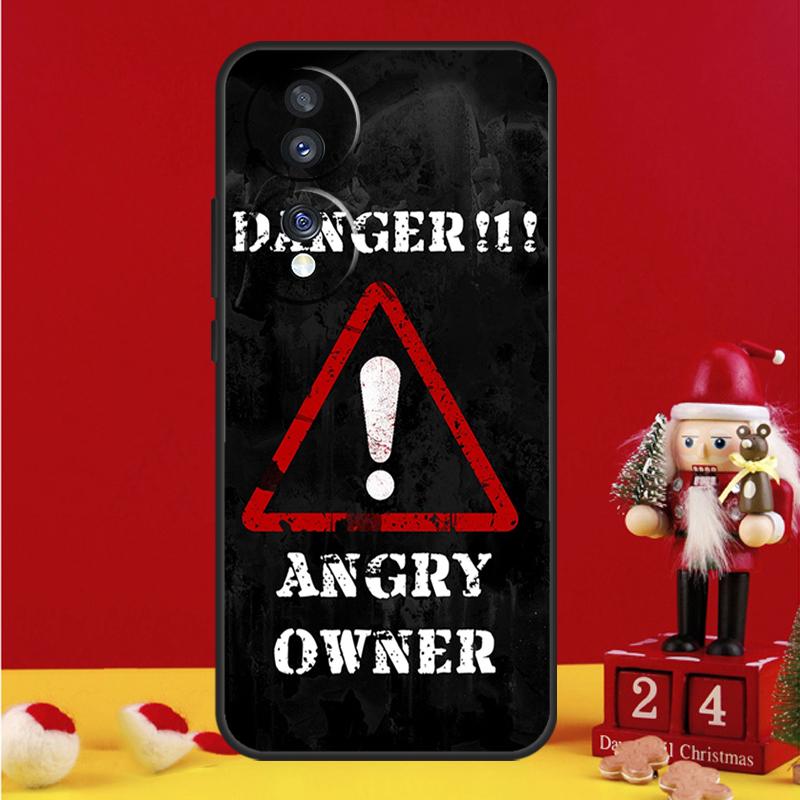 Warning Angry Danger Owner Case For Honor Magic 7 6 8 Pro Honor Win X9a X9b X9c X9d X8c X8b 50 70 90 200 400 Lite Cover
