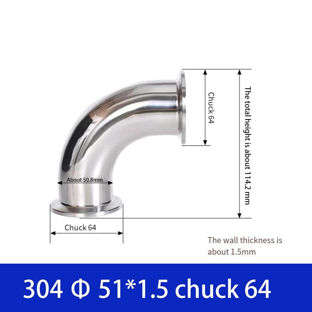 Совместимый с Tri Clamp санитарный угловой фитинг с соединением под прямым углом