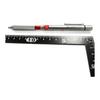 Механический карандаш Mitsubishi Pencil Shift 0.9, Чертежный тип, Серебристый M91010.26 - Поворот для втягивания стержня, Предотвращает загрязнение пенала и поломку стержня,