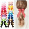 Sweet Ribbon Hair Bands Toddler Cheer Bow Head Rope Kids Fashion Solid for Girls Children Party Headwear Hair Accessories