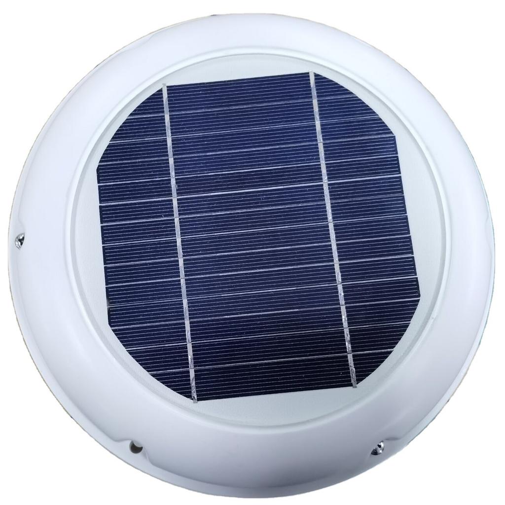 2.5W Solar Air Extractor Fan Max 60cfm Brushless DC Motor Greenhouse Pet House Portable Toilet Shed Ventilation