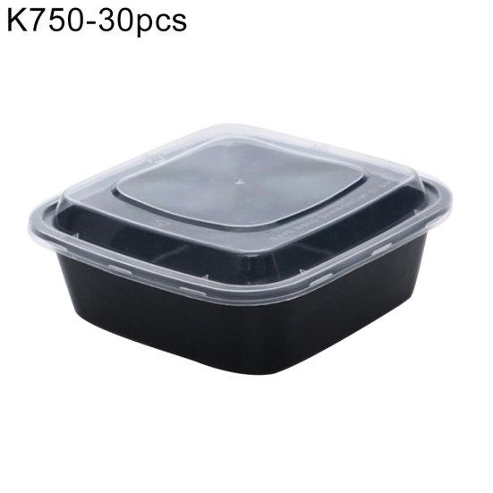 Коробка для еды, 30 шт., одноразовая круглая/прямоугольная/квадратная чаша, контейнер для пикника для еды