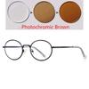 Small Frame Oval Nearsighted Glasses For Women Spring Leg Steampunk Student Myopia Photochromic Eyeglasses 0 -0.5 -0.75 To -6.0
