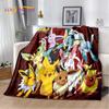Japanese Pokemon Cute Cartoon Soft Flannel Blankets,Throw Blanket Comfortable Blanket for Picnic Beds Sofa Home Bedroom Kids
