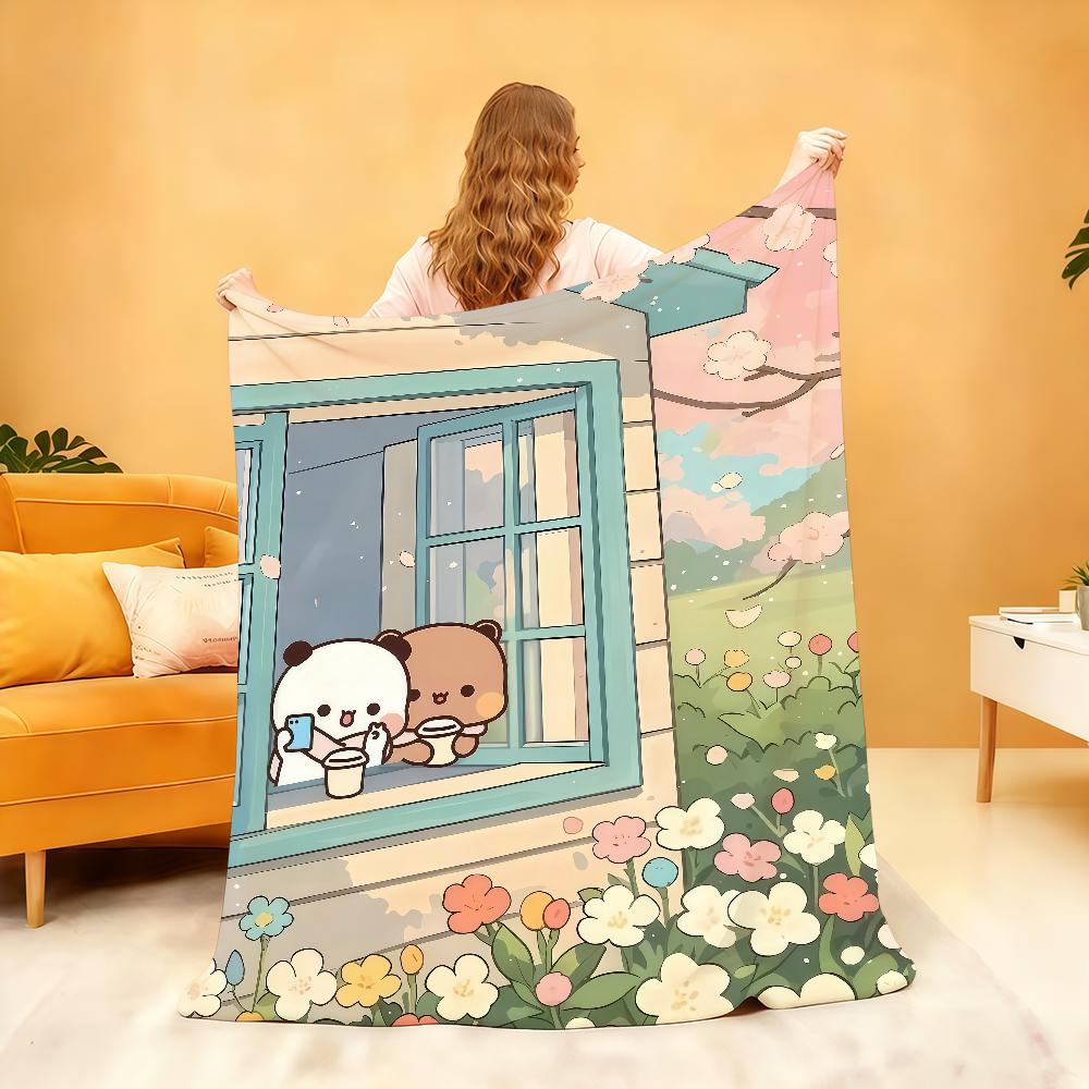 Мультяшное D DUDU B BUBU Милое Одеяло Для Мягкого Пледа для Пикника Кровати Дивана Дома Спальни Уютное Теплое Комфортное