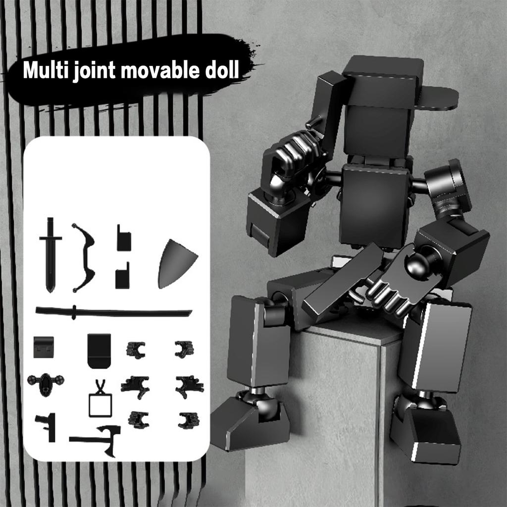Trendy Lucky 13 Action Figure Stress Relief Toy 3D Printed Articulated Joints Customizable Display Model