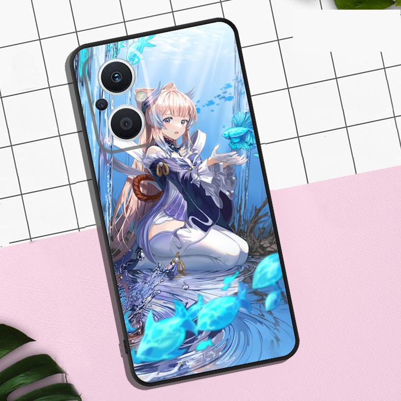 Чехол Sangonomiya Kokomi Genshin Impact Для OPPO Reno 13F 13 12 12F 11 11F 8T 7 8 10 Pro OPPO Find X8 Pro X6 X3 X5 Lite
