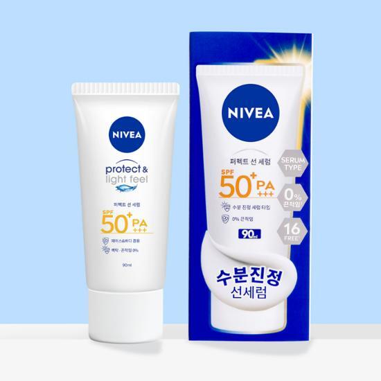 Nivea Sun Protect and Light Peel Perfect Sun Serum SPF50+ PA+++, Korea Sunscreen
