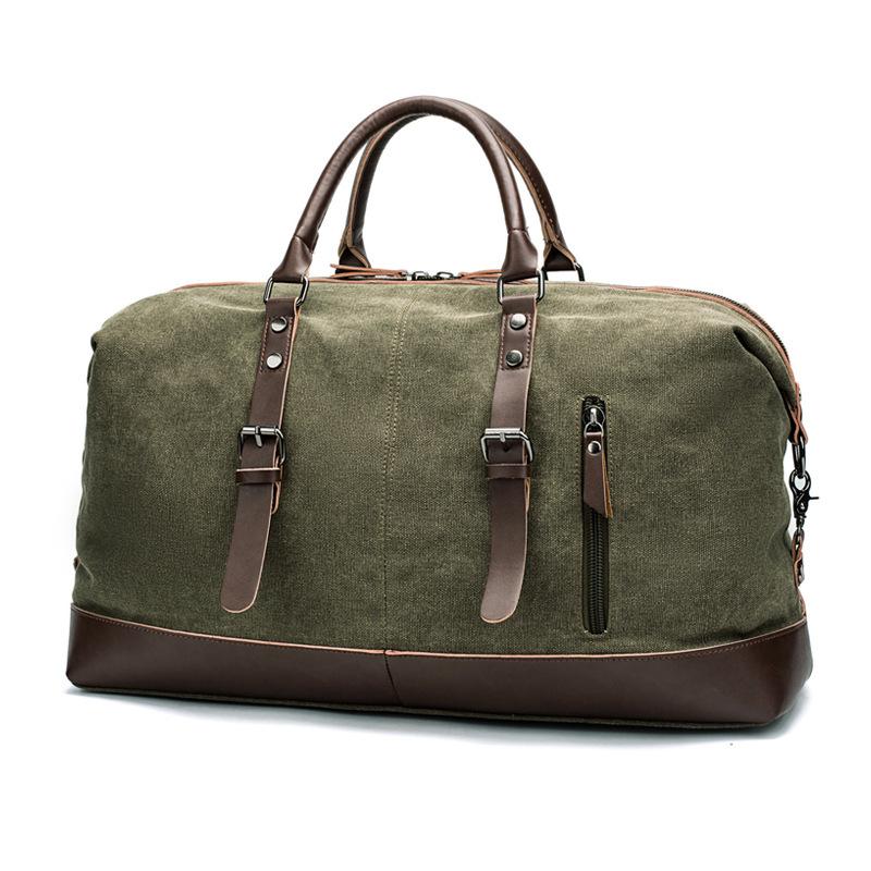 Canvas Travel Bag Men's Outdoor Products Suitcase Travel Fitness Photography Bag Large Capacity Tote Bag