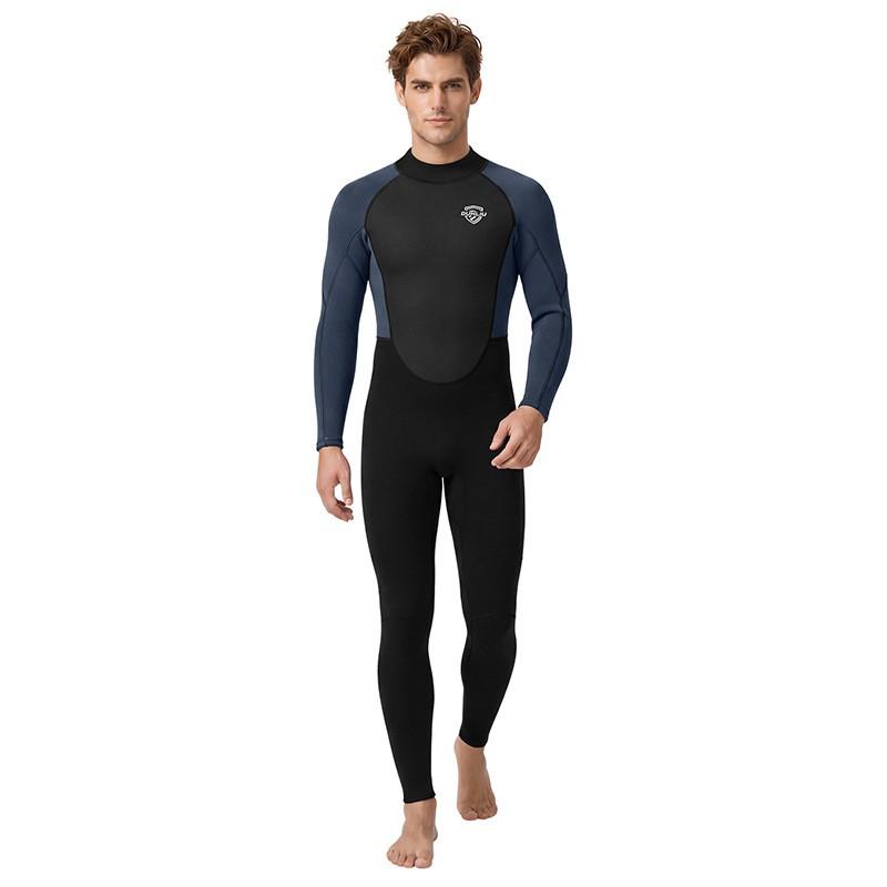 3mm Neoprene Wetsuit Women Men Full Body Long Sleeve Warm Surfing Snorkeling Diving Suit