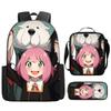 3D Spy Play House School Bag Home Wine Elementary School Backpack Satchel Pencil Case 3PCS Set