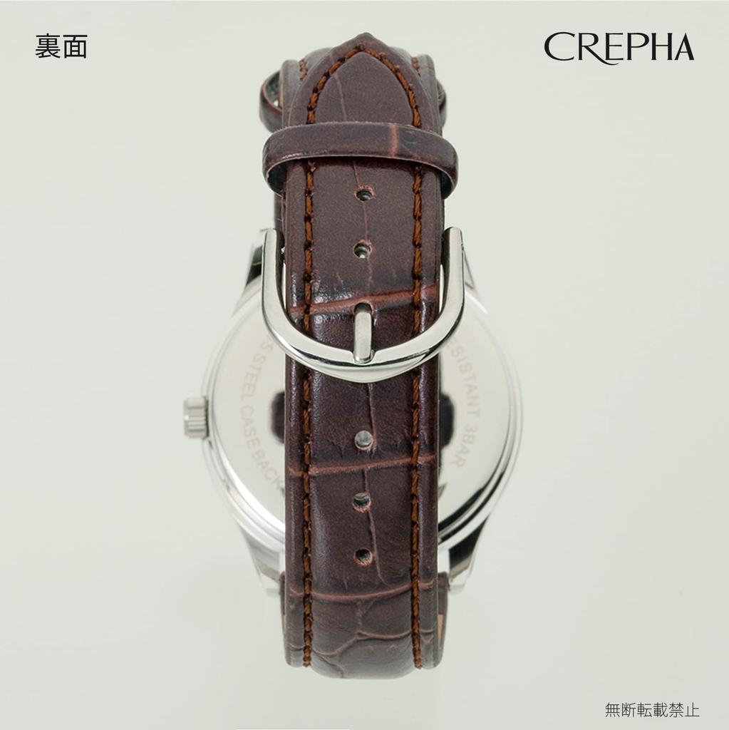 [Klefa] Наручные аналоговые часы с водонепроницаемым циферблатом, датой, днем недели, кожаным ремешком 189783 мужские коричневые