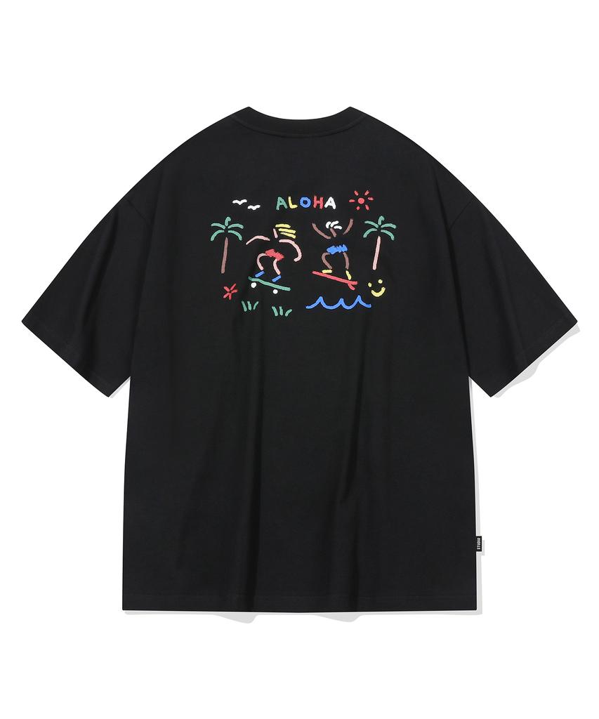 CPGN STUDIO Ola Crayon Short Sleeve T-Shirt Black