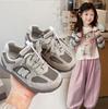 Детская дышащая одинарная и двойная сетчатая спортивная обувь 2025 весна новая обувь для моральной подготовки девочек, повседневная обувь на мягкой подошве для мальчиков, обувь Форреста Гампа