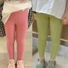 Children's Leggings Girls' Cropped Pants Candy Colored Thin Kids Pants
