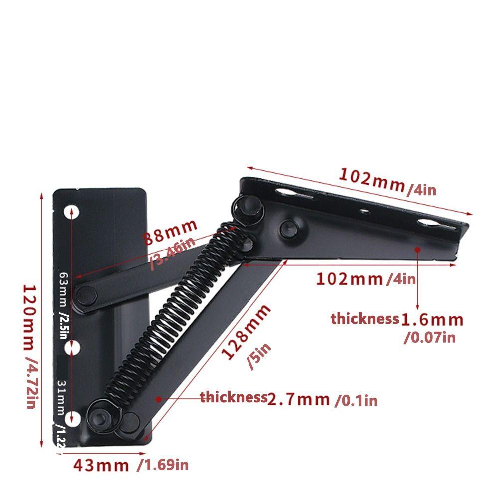 2pcs 80 Degree Spring Hinges Bridge Shaped Cabinet Door Support Durable Door Hinge  Cupboard