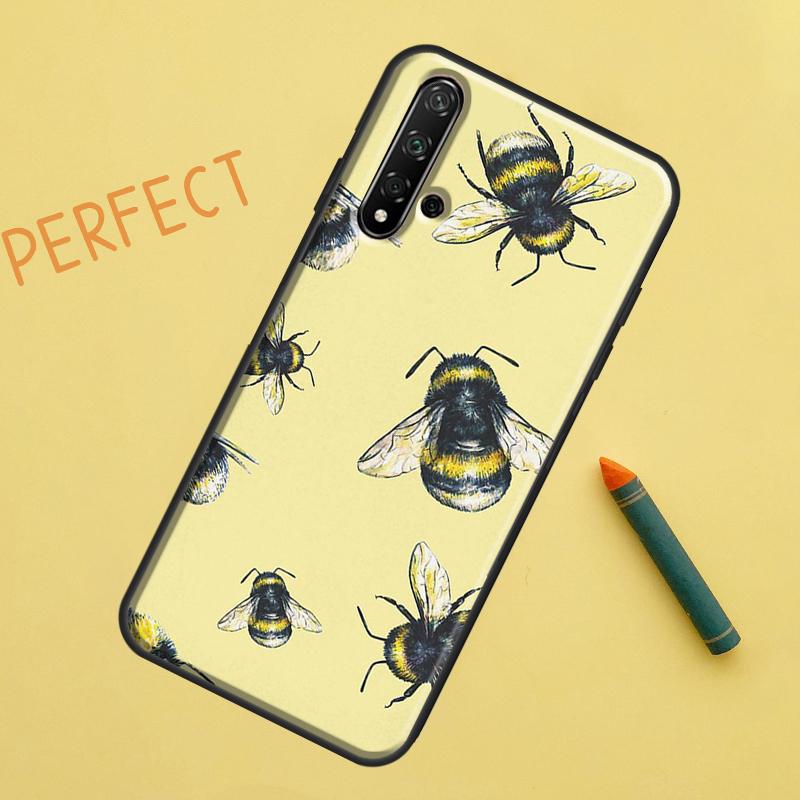 Медовый Пчелиный Для Huawei Nova 8i 11i 12i 12s Y73 Y72 Y61 Y91 Y90 Y70 Y60 9 10 SE P30 P40 Lite P60 Pro Чехол
